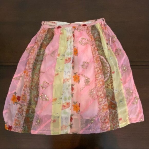 Beams Boy Japanese Fashion Brand Women's BoHo Style Floral Pattern Skirt. - Picture 3 of 11